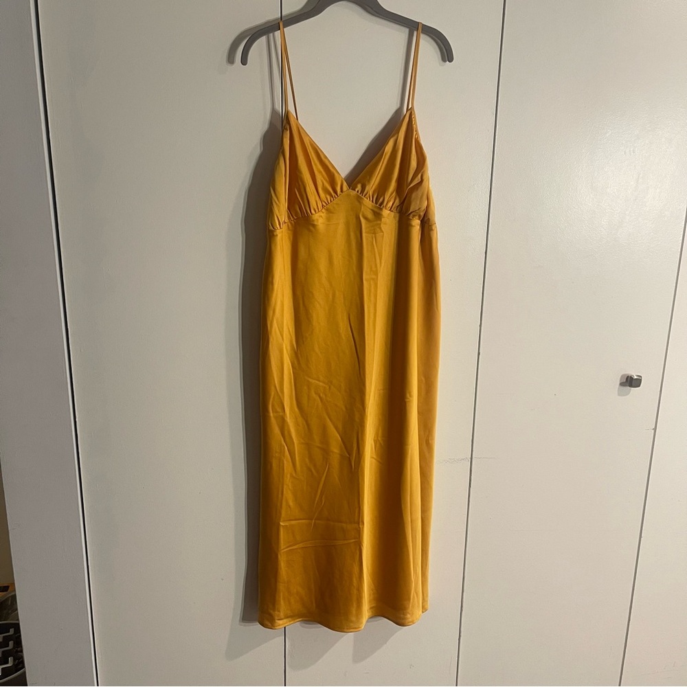 Abercrombie & Fitch Yellow Dress Size X Large P